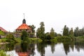 Priozersk, Russia - September 12, 2021: Stone medieval fortress Korela in Priozersk, Russia