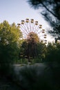 Pripyat Ferris wheel amusement park Chernobyl Exclusion zone Royalty Free Stock Photo