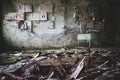Abandoned school in Pripyat ghost town, Chernobyl Exclusion Zone. Nuclear, abandoned. Royalty Free Stock Photo