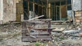Pripyat parrot cage Royalty Free Stock Photo