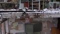 Pripyat. Ulitsa Druzhby narodov. School 1. copter. winter
