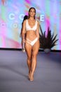 Priscilla Ricart walks the runway as Oh Polly Launch New Swimwear Brand Neena Swim