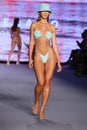 Priscilla Ricart walks the runway as Oh Polly Launch New Swimwear Brand Neena Swim