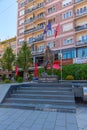 PRISHTINA, KOSOVO, SEPTEMBER 16, 2019: Statue of Zahir Pajaziti