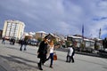 Prishtina square, Kosovo. Royalty Free Stock Photo