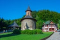 Prislop monastery in Romania during a sunny day Royalty Free Stock Photo