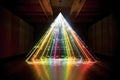 A prism of light refracting into countless beams, symbolizing the multitude of identities and experiences within the LGBTQ + Royalty Free Stock Photo