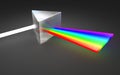 Prism light spectrum dispersion Royalty Free Stock Photo