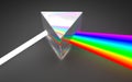 Prism light spectrum dispersion Royalty Free Stock Photo