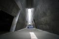 A prism-like triangular structure of the new Holocaust History Museum in Yad Vashem, Jerusalem