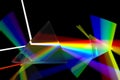 Prism rainbow abstraction Royalty Free Stock Photo