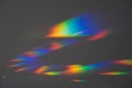 Prism Rainbow Specs on Grey Background Overlay