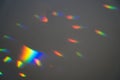 Prism Rainbow Specs on Grey Background Overlay