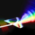 Prism refracting light Royalty Free Stock Photo