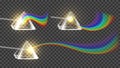 Prism And Spectrum Rainbow Collection Set Vector