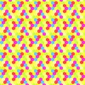 Prismatic hexagons seamless background