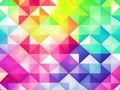 Prismatic Polygons: Colorful Rainbow Background