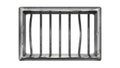 Prison Bar Fence For Keep Bandit In Jail Vector Royalty Free Stock Photo