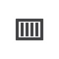 Prison bars vector icon