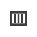 Prison bars vector icon