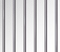 Prison Bars Vector Illustration. Transparent Background. 3D Metal Jailhouse, Prison House Grid Illustration