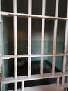 Prison cell in the Alcatraz complex, Alcatraz Island, California, USA Royalty Free Stock Photo