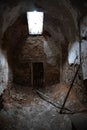 Prison cell in disrepair Royalty Free Stock Photo