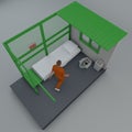 Prison cell in Guantanam