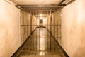 Prison cell with iron bars Royalty Free Stock Photo