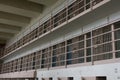 Prison Corridor inside the Alcatraz Penitentiary Royalty Free Stock Photo