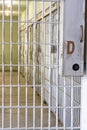 Prison corridor on Jail cells Royalty Free Stock Photo