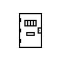 Prison door line icon. Clipart image