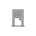 Prison door outline icon