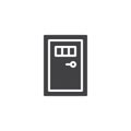 Prison door vector icon