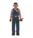 prison guard character male Royalty Free Stock Photo