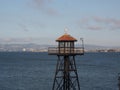 Prison Guard Tower on Bay Royalty Free Stock Photo