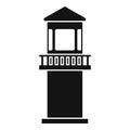 Prison guard tower icon, simple style Royalty Free Stock Photo