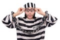 Prison inmate isolated Royalty Free Stock Photo