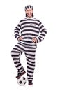 Prison inmate isolated Royalty Free Stock Photo