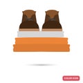 Prison pile clothes color flat icon for web and mobile design