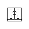 prison, prisoner, police line icon. Elements of protests illustration icons. Signs, symbols can be used for web, logo, mobile app