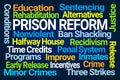 Prison Reform Word Cloud Royalty Free Stock Photo