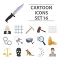 Prison related icon set