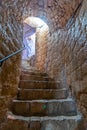 Prison at the Spanish fortress in croatian Hvar Royalty Free Stock Photo