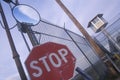 Prison watch tower at a California State Prison in Southern California Royalty Free Stock Photo