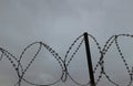 Prison wire fence Royalty Free Stock Photo