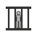 prisoner avatar silhouette icon