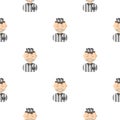 Prisoner cartoon icon. Illustration for web and mobile design. Royalty Free Stock Photo