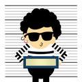 Prisoner cartoon Royalty Free Stock Photo