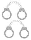 Prisoner handcuffs, icon Royalty Free Stock Photo